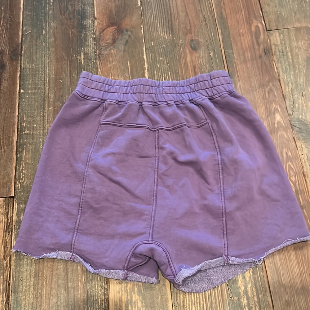NWOT Free People Movement All star Sweat Shorts - super berry purple size small - Picture 4 of 7